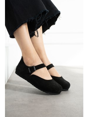 Ottawa Hakiki Deri Mantar Taban Ortopedik Kadın Babet