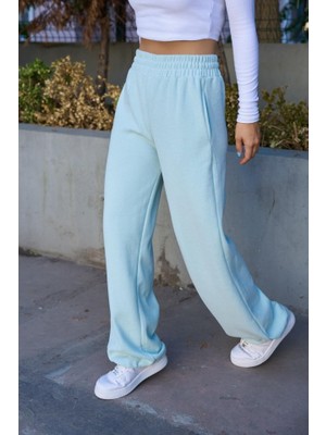 Düz Lastikli Eşofman - Mint Yeşili