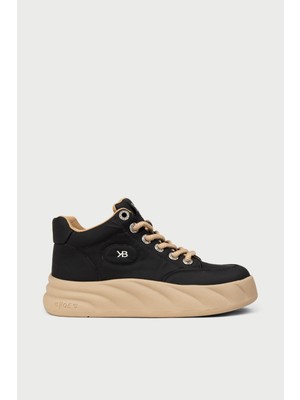 Deery Kadın Siyah High Top Sneaker - K1003ZSYHC01