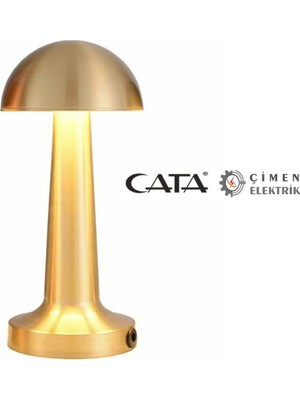 Cata Ct 8429 Lizbon Antik Şarjlı Masa Lambası