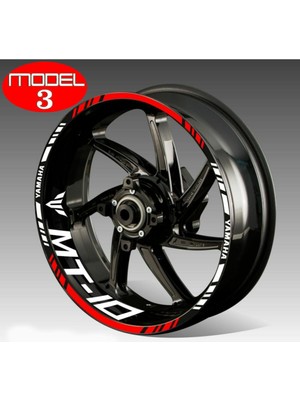 Yeni Özel  Motosiklet Jant Şeridi MT10 Sağ-Sol/ön-Arka