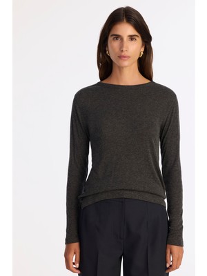 Yargıcı Regular Bisiklet Yaka Uzun Kol T-shirt