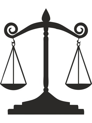 Çınarrium Adalet Terazi Özel Yeni Sticker 12*10 cm