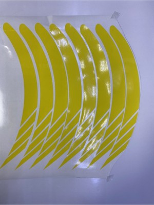 Yeni Özel  Motosiklet Jant Şeridi Sarı Sağ-Sol/ön-Arka