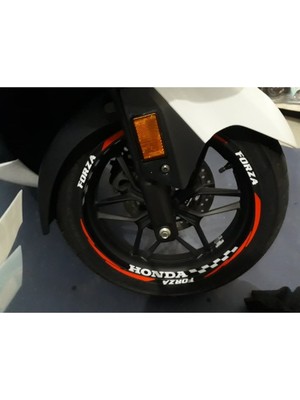 Yeni Özel  Motosiklet Jant Şeridi Honda Forza Sağ-Sol/ön-Arka