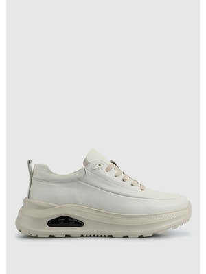 Beyaz Deri Erkek Sneaker