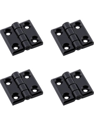 Siyah Metal 4 Adet Set Yaprak Menteşe 30X30MM Dayanıklı Mobilya Kapı Dolap Çekmece Kapak Aksesuar