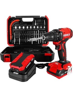 Rodex RDX3375A Akülü Matkap + 28 Parça Aksesuar