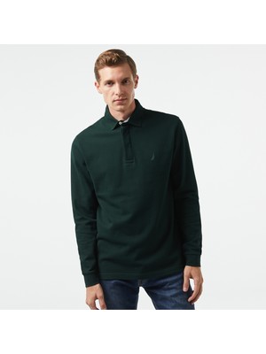 Nautica Erkek Yeşil Slim Fit Uzun Kollu Polo Yaka T-Shirt K37015T.3KF