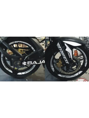 Yeni Özel  Motosiklet Jant Şeridi Pulsar Kalın Sağ-Sol/ön-Arka