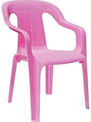Mini Plastik Koltuk Çocuk Koltuğu Pembe - Kreş Sandalye