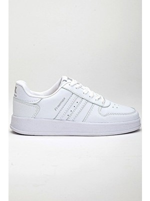 Freemax Unisex Beyaz Spor Ayakkabı Mikrofiber Dış Materyal Kauçuk Taban 940 gr