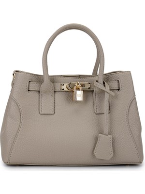 Tamer Tanca Kadın Suni Deri Taupe Omuz Çanta 921 27083 Bn Cnt SK25-26 Taupe