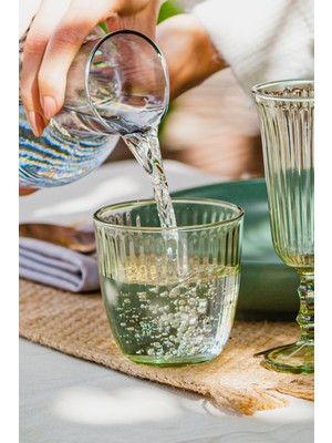 Rakle Splendid 4'lü Su Bardağı Seti Yeşil 290 cc