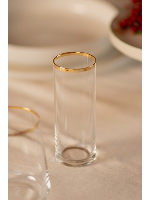 Rakle Avantgarde Gold 4'lü Rakı Bardağı Seti 195 cc