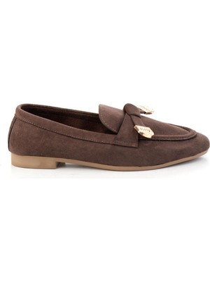 Kahve  Kadın Loafer Ayakkabı K01688011572