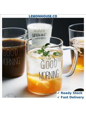 6'lı Good Morning 100 ml Borosilikat Cam Kahve Bardağı – Günaydın Türk Kahvesi ve Çay Kupası