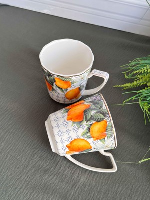 Lemons 2'li Porselen Kupa