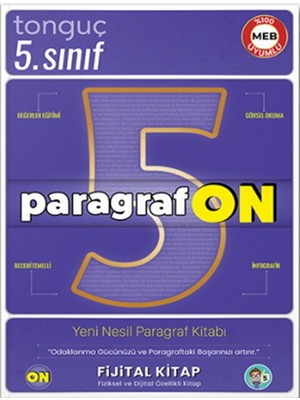 Zümrüt Kırtasiye Tonguç Yayınları 5. Sınıf Paragrafon Soru Bankası MEB Uyumlu Tekil Ürün