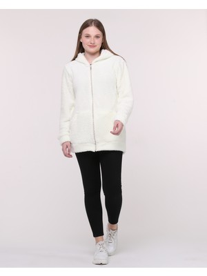 Kapüşonlu Polar Welsoft Peluş Hırka