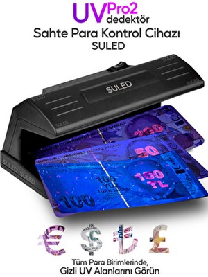 Sahte-Para Kontrol Cihazı Uv Mor Işık Profesyonel Sahte-Para Dedektörü 220V Fişli