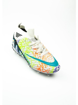 Babalı 565 Laliga Beyaz Çoraplı Çocuk Krampon