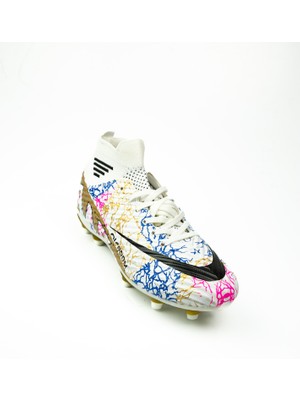 Babalı Mnc 565 Laliga Beyaz Çoraplı Çocuk Krampon