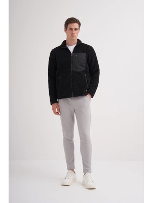 Cazador Shadow Regular Fit Kürklü Dik Yaka Sweat HIRKA-50960