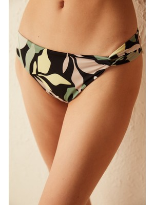 Çok Renkli Sanda Side Düğüm Detaylı Bikini Altı
