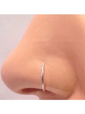 Bylin Cerrahi Çelik Ince Halka Piercing - 8 mm -Kalınlığı 0,8mm /1 Adet