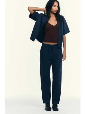 Lastikli Bel Günlük Jogger Pantolon