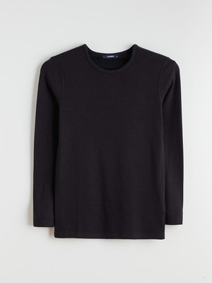 LC Waikiki Bisiklet Yaka Termal Erkek Atlet Düz Desenli Ribana Dokulu S Beden Günlük Kullanım