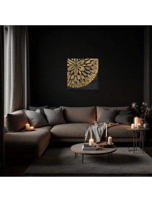 Cozy Co:temperli Cam Kare Tablo, Cam Tablo, Uv Baskı, CTT012