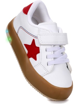 Kiko Kids Rena Günlük Cırtlı Işıklı Erkek Bebek Spor Ayakkabı