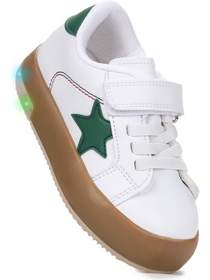 Kiko Kids Rena Günlük Cırtlı Işıklı Erkek Bebek Spor Ayakkabı