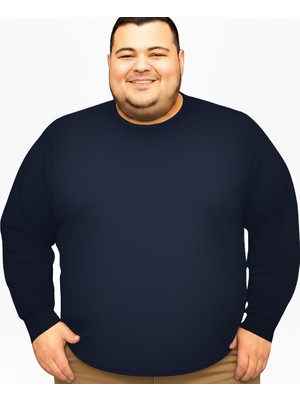 Erkek Büyük Beden Oversize Uzun Kollu T-Shirt 3xl 4xl 5xl 6xl 7xl 8xl 9xl