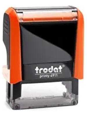 Trodat 4911 Öğretmen, Doktor, Hemşire, Avukat, Firma Kaşesi Siyah Renk ve Kompakt Ölçüler