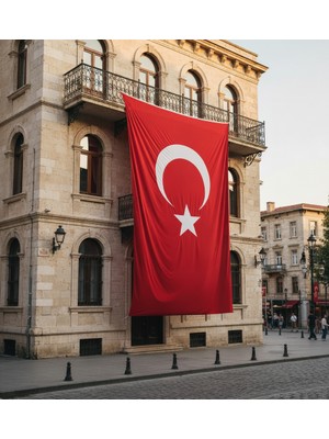 Türk Bayrağı 600X900 cm - Raşel Kumaş Büyük Ebat Dış Mekân Direk