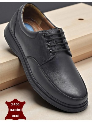 TAB430 Ortopedik Taban Hakiki Deri Erkek Ayakkabı Mevsimlik Baba Ayakkabısı