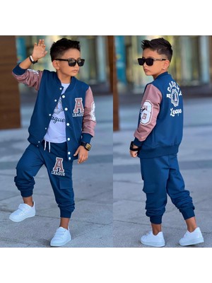 Erkek Çocuk Academy Kolej Nakışlı Takım 4-12 Yaş 12095