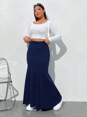 Büyük Beden Şık Toparlayıcı Tesettür Balık Etek