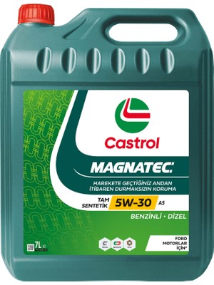 Castrol Magnatec 5W-30 A5 7 Litre Tam Sentetik Motor Yağı Benzinli ve Dizel Araçlar İçin