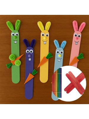 Dondurma Çubuğu 15CM 50LI - Karışık Renk