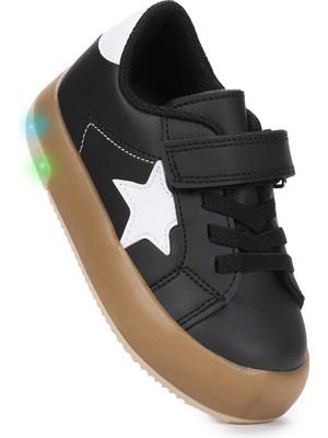 Kiko Kids Rena Günlük Cırtlı Işıklı Erkek Bebek Spor Ayakkabı