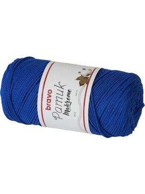 Pamuk Makrome Iplik 250 gr 240 Metre Koton (Renk Kodu: 601) Saks Mavisi