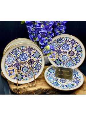 Esbeycam Çin Desenli Pasta Tabağı