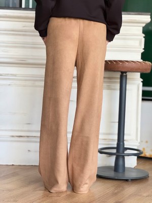 Süet Palazzo Pantolon