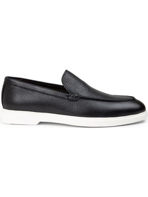 Deery Erkek Hakiki Deri Lacivert Loafer Ayakkabı - 01957MLCVE02