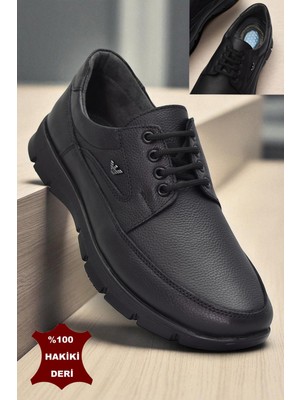 301 Ortopedik Topuk Masajlı Hakiki Deri Erkek Ayakkabı Kışlık Erkek Deri Ayakkabı