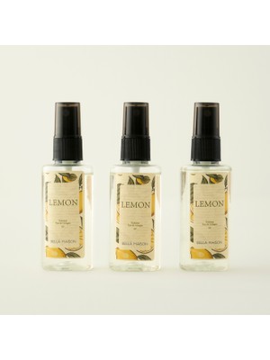 Lemon Kolonya 3'lü Sarı (50 Ml)